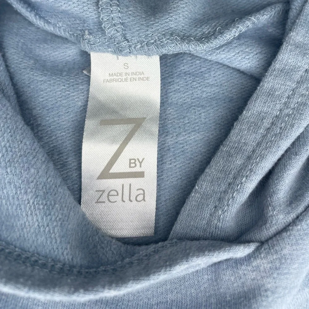 Z By Zella Girls Hoodie Sweatshirt blue Bow Accent Girls Size small